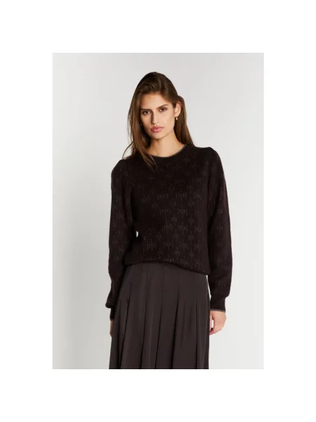 Sweter Bruuns Bazaar wełniany brązowy