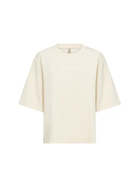 T-shirt z okrągłym dekoltem Soyaconcept beżowa
