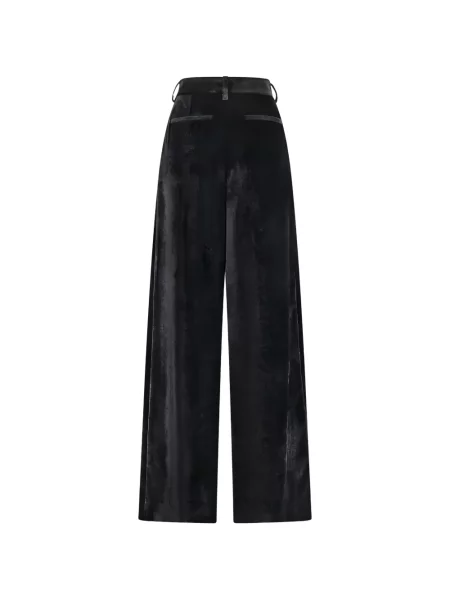 Pantaloni Darkpark de catifea negru