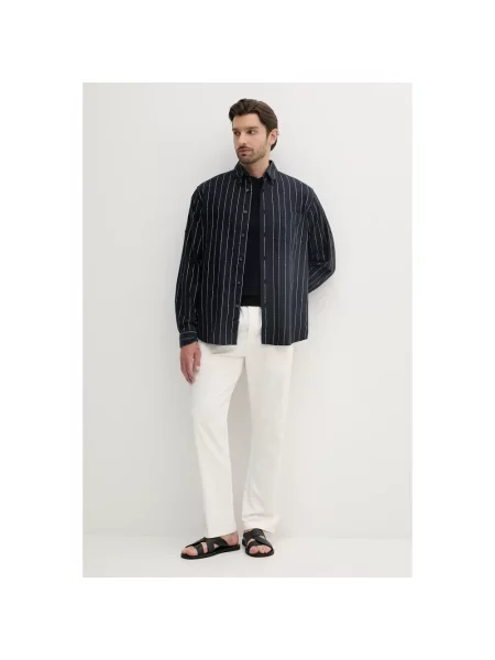 Długi sweter Armani Exchange elegancki z długim rękawem niebieski