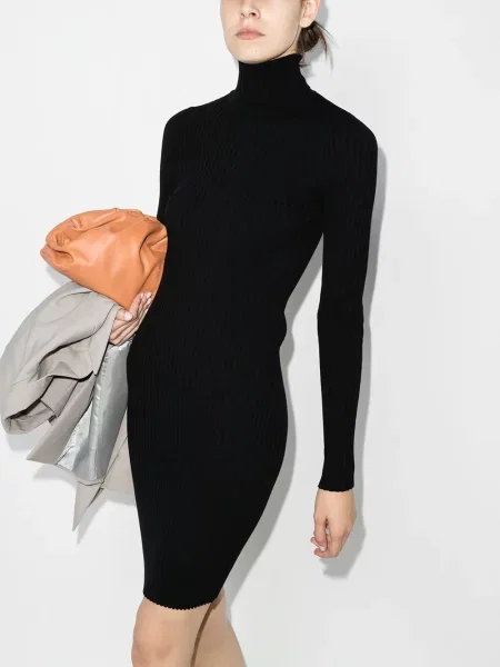 Megzta mini suknelė Wolford juoda