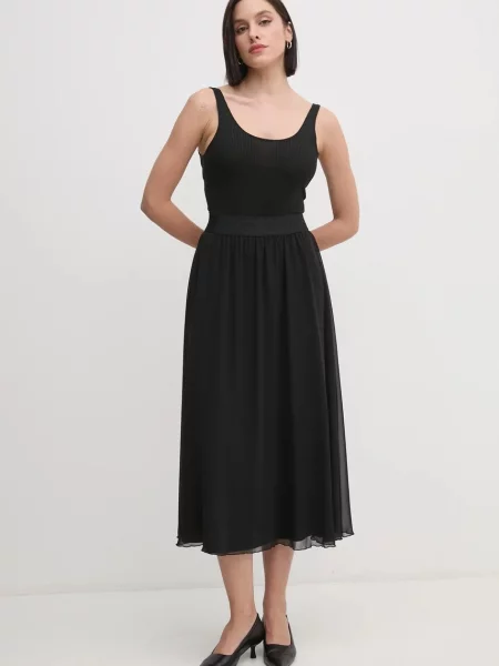 Спідниця Joop! midi розкльошена чорний