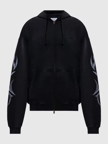 Спортивна куртка з принтом Vetements чорна