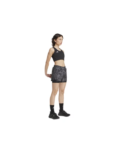 Pantaloni scurți Adidas alergare gri