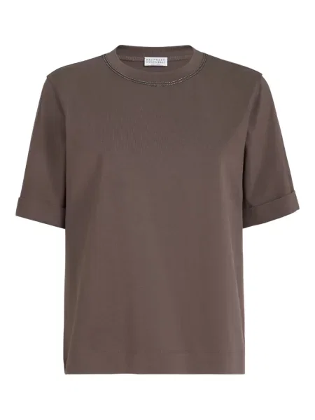 Tricou Brunello Cucinelli maro