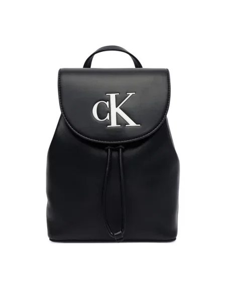 Calvin Klein plecak z imitacji skóry czarny