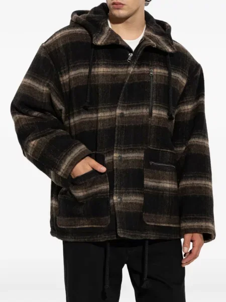 Palton Isabel Marant de lână negru
