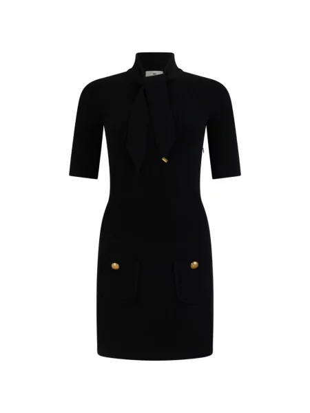 Rochie mini Elisabetta Franchi tricotate negru