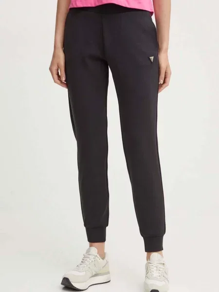 Spodnji del trenirke Guess OLYMPE črna