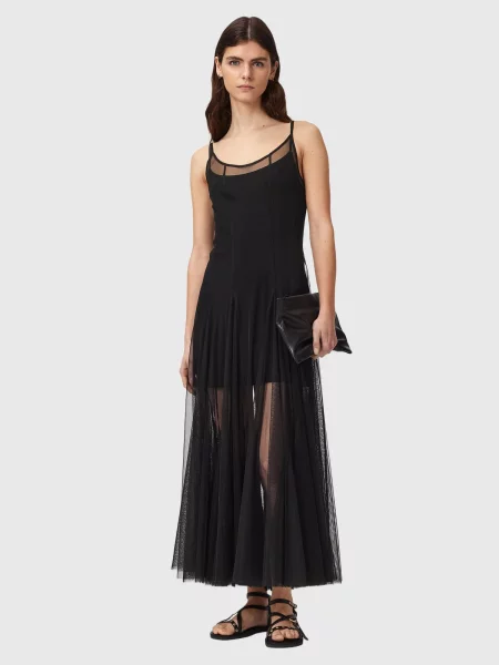 AllSaints Rochie de seară HARMONIA' negru