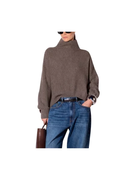 Sweter Liviana Conti wełniany brązowy