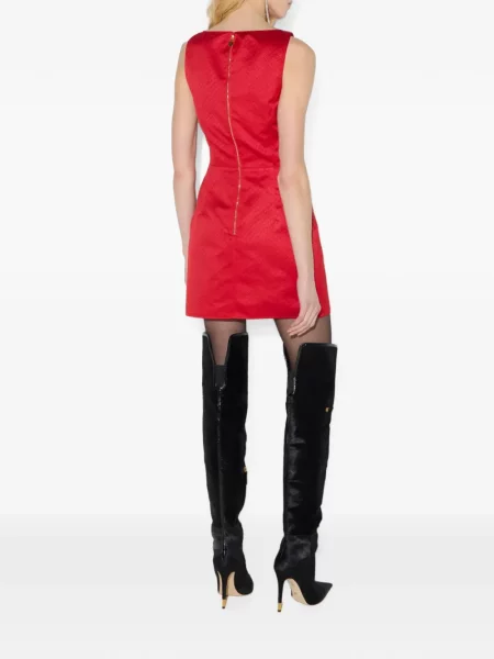Tafta rochie mini Elisabetta Franchi roșu