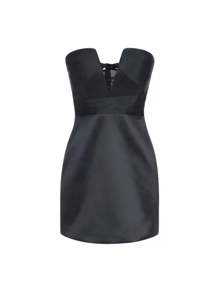 Sukienka mini Elisabetta Franchi tiulowa czarna