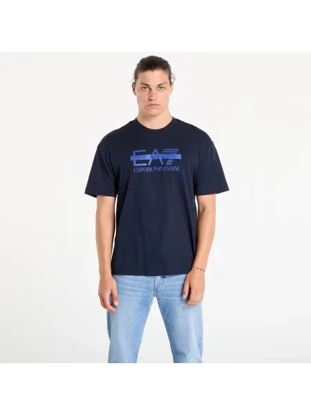 Тениска Emporio Armani Train Logo Series M Tee Ss Log Armani Blue L виолетово