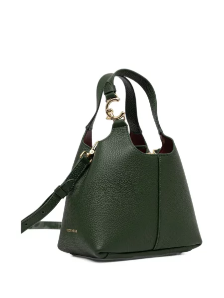 Geantă shopper Coccinelle din piele verde