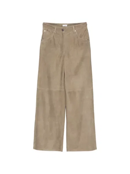 Pantaloni Brunello Cucinelli din piele