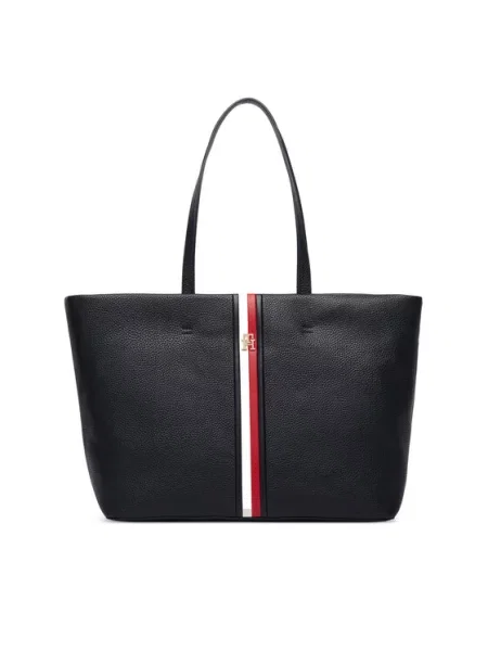 Tommy Hilfiger Táska Th Corp Ess Tote Sötétkék