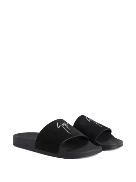 Sandale Giuseppe Zanotti de cristal negru