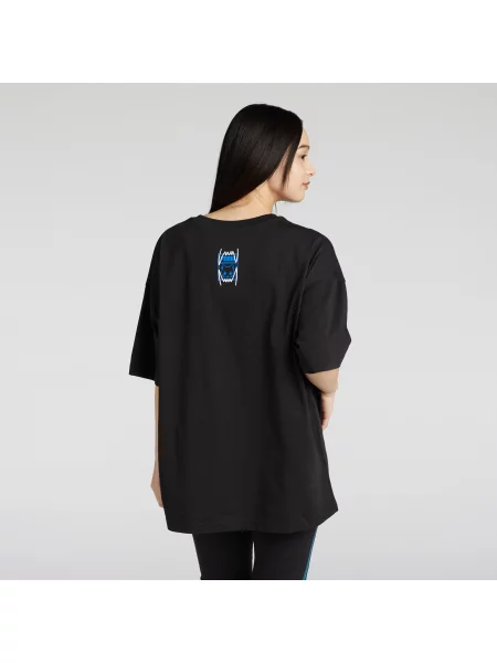 Koszulka unisex NEKOSAN x HOOPS DYLAN Graphic oversize z krótkim rękawem czarna
