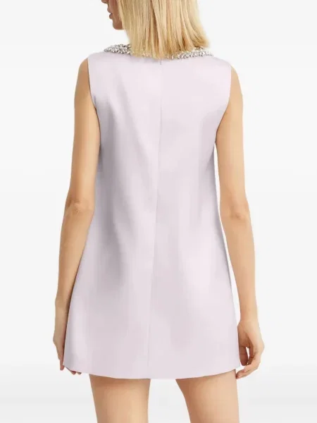 Rochie mini Self-portrait cu funde roz