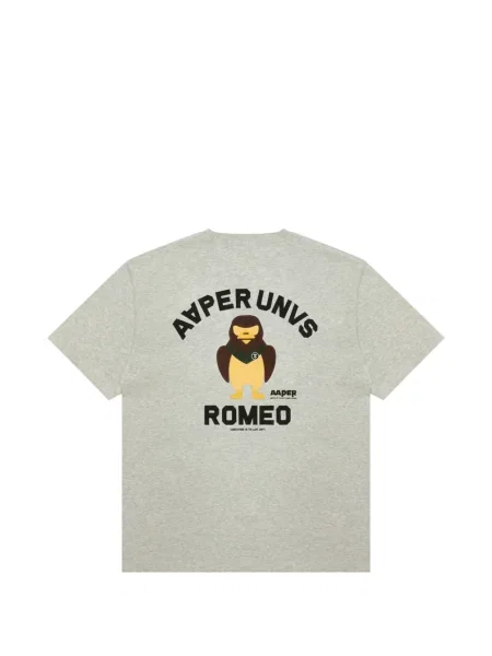 Tricou Aape By A Bathing Ape cu imagine gri