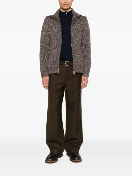 Cardigan Sandro tricotate maro