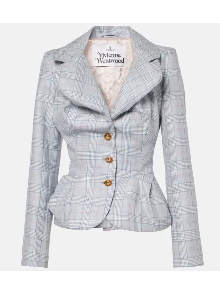 Sacou Vivienne Westwood de lână în carouri