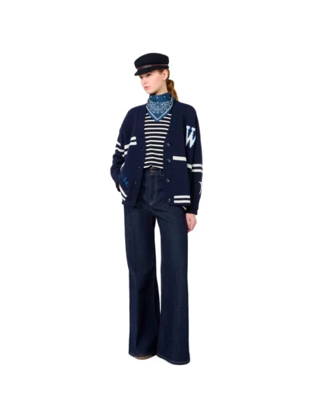 Spodnie Weekend Max Mara niebieskie