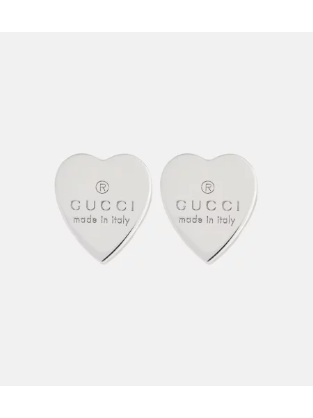Uhani Gucci z vzorcem srca