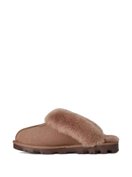 Papuci de casă Ugg fără toc maro