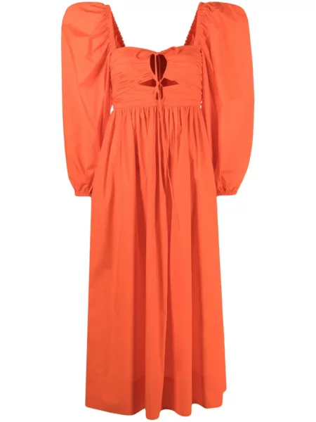 Rochie midi Ulla Johnson până la genunchi de costum portocaliu