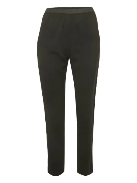 Pantaloni Zadig&voltaire cu dungi din crep negru