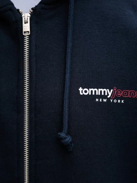 Суичър с качулка Tommy Jeans с качулка