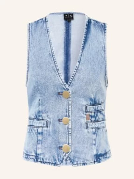 Armani Exchange Kamizelka Dżinsowa blau