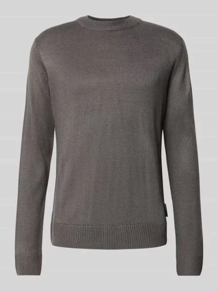 Sweter o kroju regular fit z prążkowanej dzianiny Tom Tailor Denim