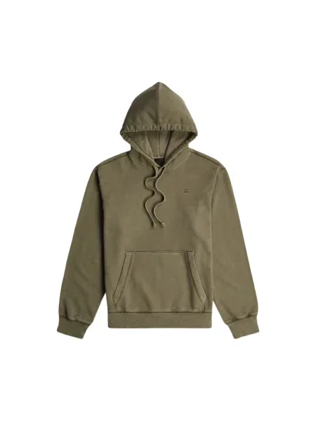 G-Star bluza z kapturem Unit washed hdd zielona