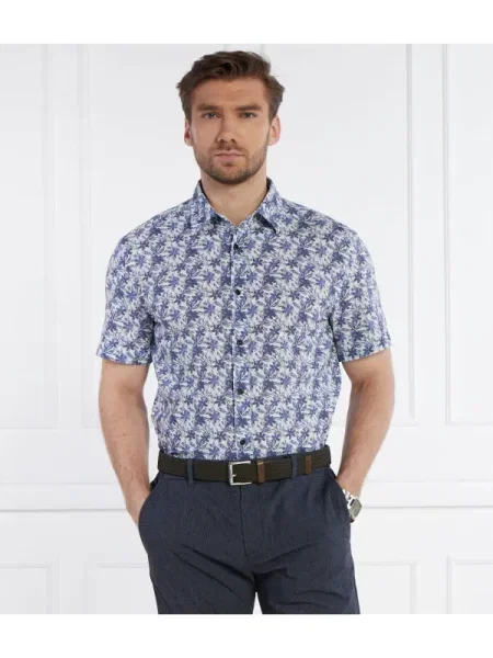 Joop! Jeans Cămașă Haris | cu adaos de in albastru