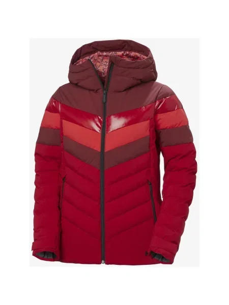 Kurtka z kapturem Helly Hansen Imperial Puffy Ski Free malinowy M czerwony
