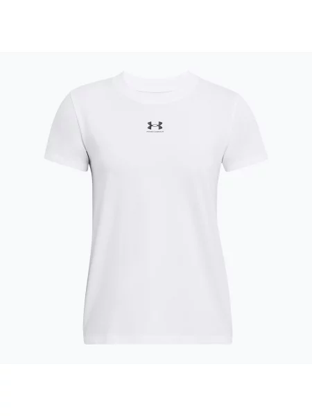 Tričko Under Armour Rival Core hydro white/black bílé