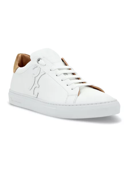 Sneakersy Billionaire skórzane białe