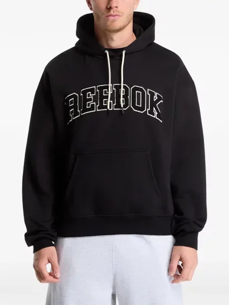Hanorac cu glugă Reebok cu imagine negru