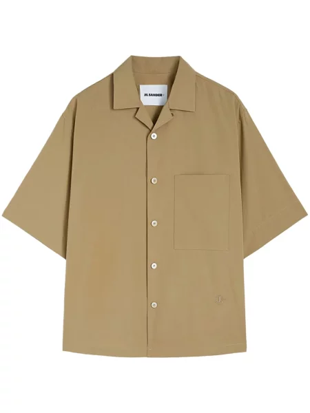 Къс риза Jil Sander кафяво