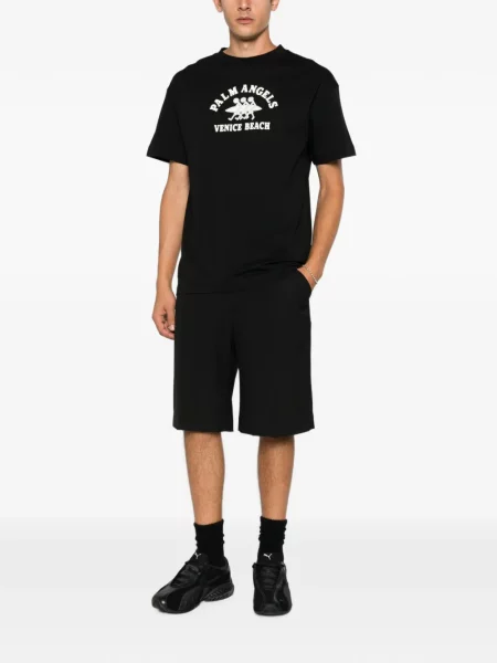 Tricou Palm Angels cu imagine negru