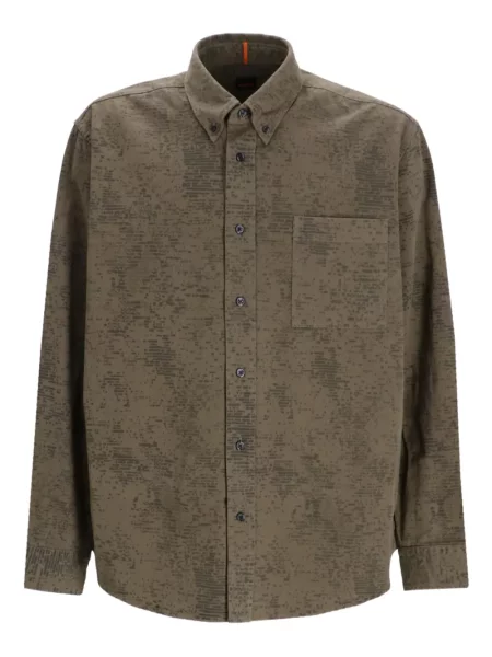 Риза Boss с принт зелено