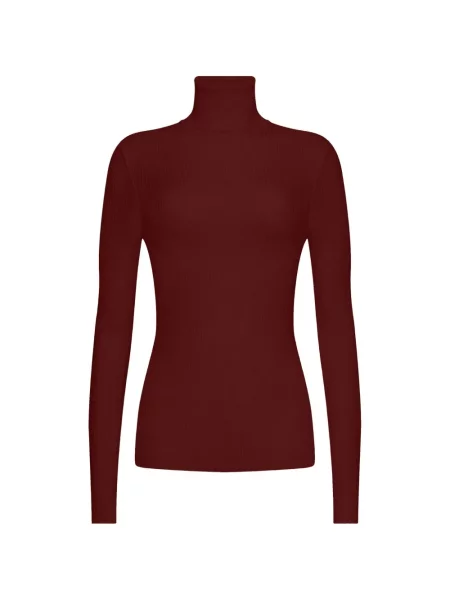 Lung top Wolford de lână roșu