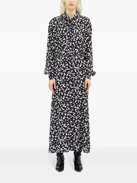 Raštuotas kostiumas maksi maxi suknele Msgm juoda