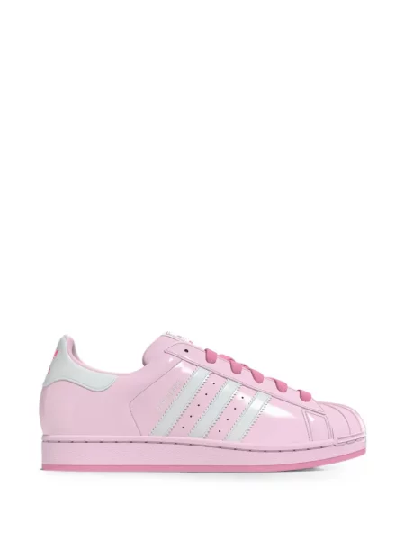 Велурени маратонки Adidas Superstar с връзки синьо