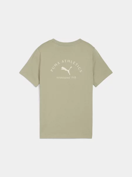 Дитяча Футболка PUMA Class Graphic Tee комбінований верх зелений