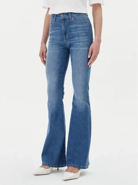 ViCOLO Blugi Flare Fit albastru