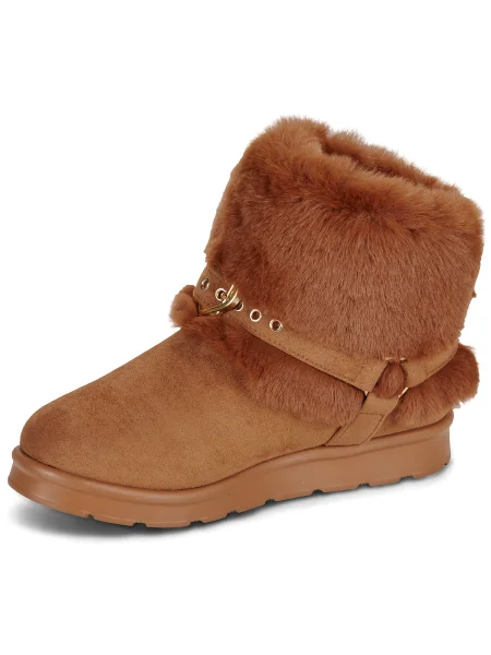 Botine Love Moschino maro